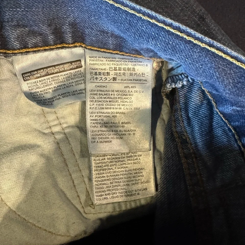 Levi's Men's Dark Blue Straight Jeans 33x30